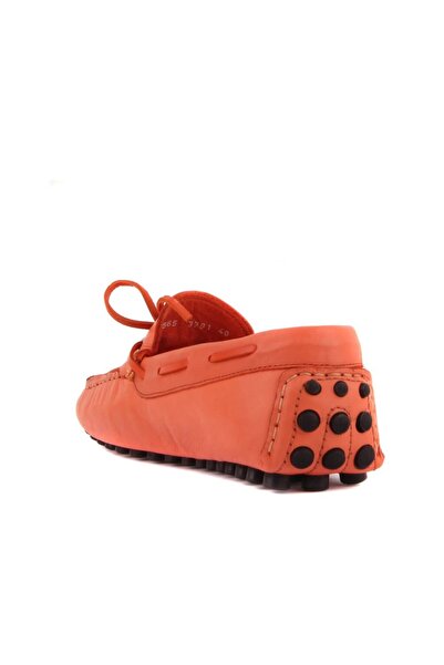 SailLakers - Orange Leather Men's Shoes 101-3791-11169