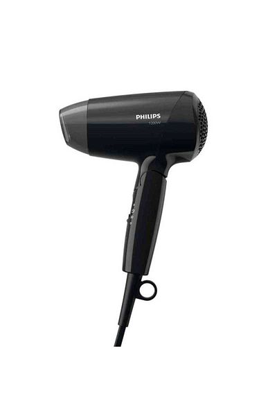 Philips Philips EssentialCare BHC010-10 Hair Dryer 1200W 3 Temperature Settings Folding Handle Black