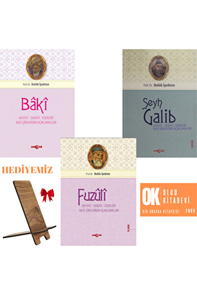 Akçağ Yayınları Şeyh Galib - Baki - Fuzuli (Hayatı, Sanatı, Eserleri, Edebi K...