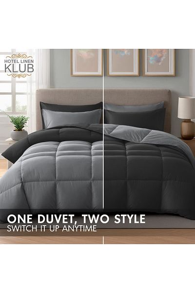 Hotel Linen Klub Luxury 6-Piece Down Alternative Comforter Set – King Size 240x260 cm