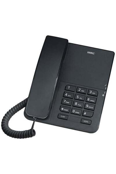 Genel Markalar Tm140 Siyah Analog Masa Üstü Kablolu Telefon