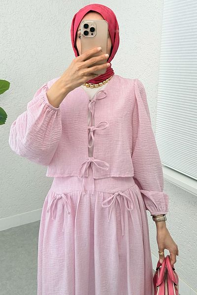 DPARİS Double Set with Bow Detail