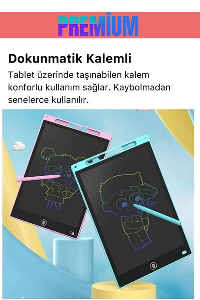 HOBİ CONDİ New Premium Lcd Screen Digital Drawing Tablet with Pen Writing Board Painting Picture Smart Tablet 8.5 Inch