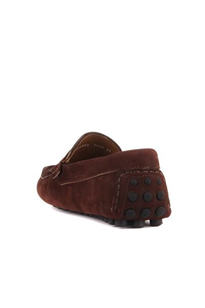 SailLakers - Кафяви мъжки мокасини от нубук 101-6055-11169