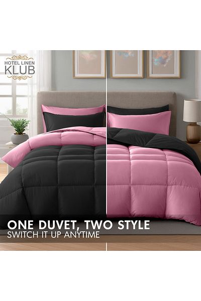 Hotel Linen Klub Luxury 6-Piece Down Alternative Comforter Set – King Size 240x260 cm