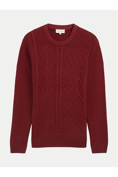Tom Tailor Men's Sweater 1043343 Red