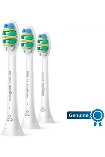 Philips Sonicare Intercare replacement toothbrush heads, HX9003/65, BrushSync technology, White 3-pk