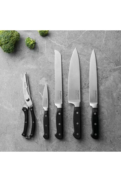 Berghoff Solid Bread Knife, 20 cm, Steel, Silver/Black