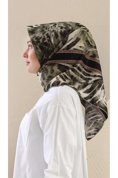 FİVESCARF Ψηφιακό κασκόλ Khaki Twill