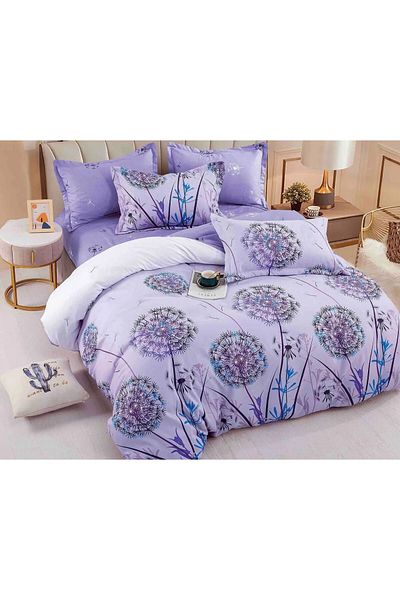 JOJO Elegant 6-Piece Bed Linen Set with Fine Cotton Elastic, Sheet 180x200cm