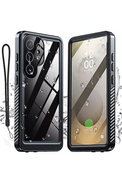 ShellBox Case for Samsung Galaxy S25 Ultra - ShellBox Waterproof IP68 Case - Black