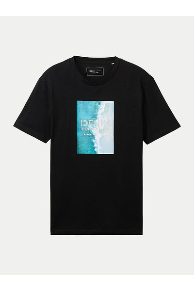 Tom Tailor Denim Men's T-Shirt 1042045 Black