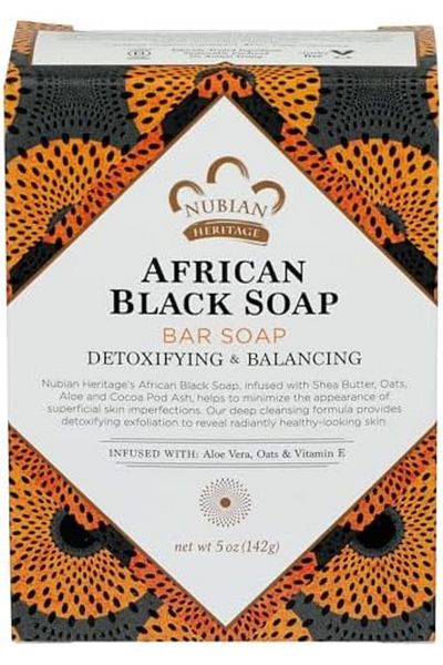 Shea Moisture African Black Soap Bar Soap For Unisex, 5 Oz.