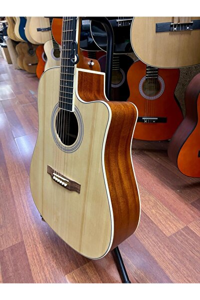 NOTA MÜZİK CROSS KESİK KASA AKUSTİK GİTAR 4/4 KILIF PENA DAHİL KOD0883