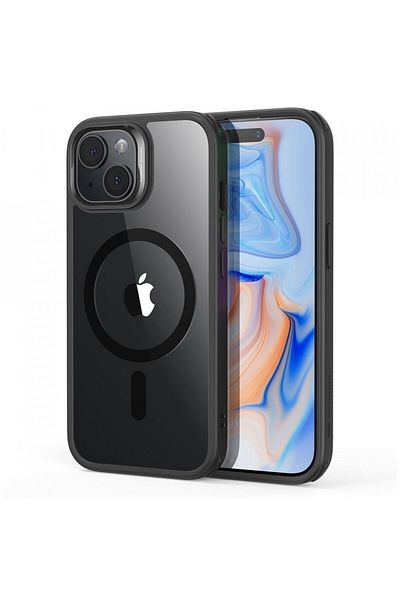ESR Case for iPhone 15 Plus - ESR Classic Hybrid HaloLock - Clear Black