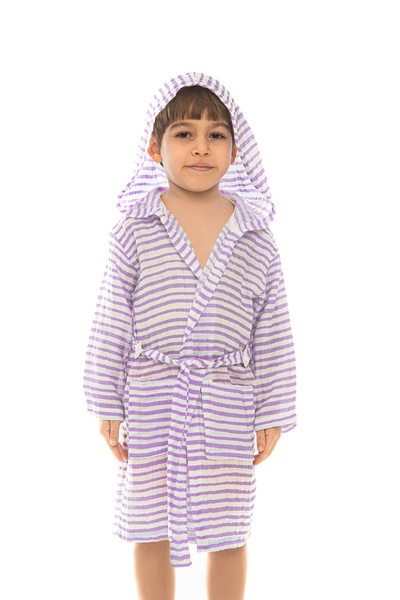 SUN LESTOFF رداء حمام للأطفال من الموسلين