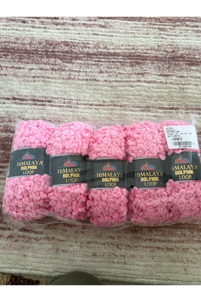SÜSLÜTASARIM Himalaya dolphıne loop(kadife kuzu)500 gram (pembe)