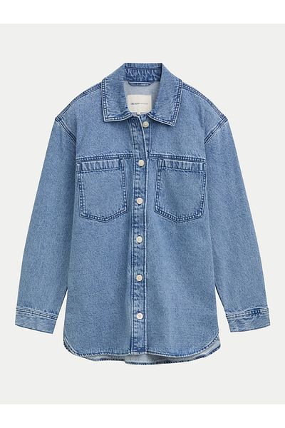 Tom Tailor Denim Jachetă din denim pentru femei 1045967 albastră