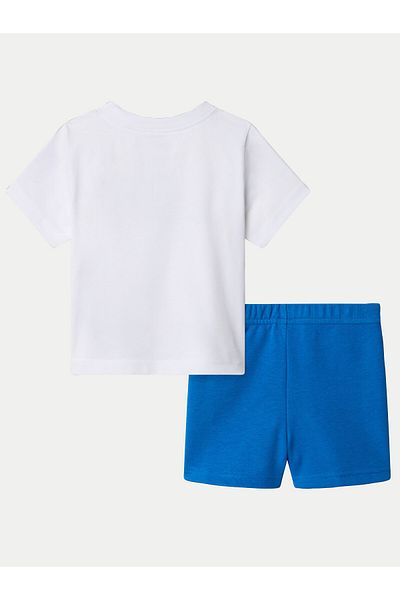 THE NORTH FACE Boy's Set T-shirt and shorts NF0A8BA3TL41 White, Blue