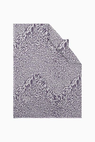 FİVESCARF Lilac Relax Marbled Pattern Shawl