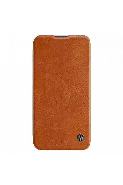 Nillkin Case for Samsung Galaxy S23 Plus - Nillkin QIN Leather Pro Case - Brown