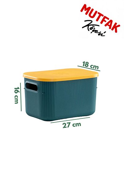 Mutfak Köşesi Terra 6 Pieces 6.2 Liter Organizer Box with Lid, Decorative Storage Box