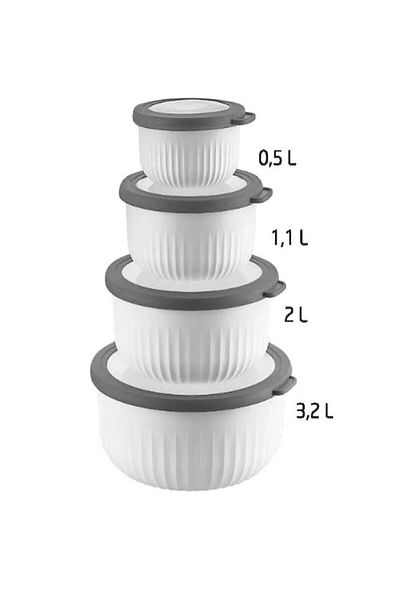 VİP AHMET Vip Ahmet Vacuumed 4-Piece Dream Storage Container