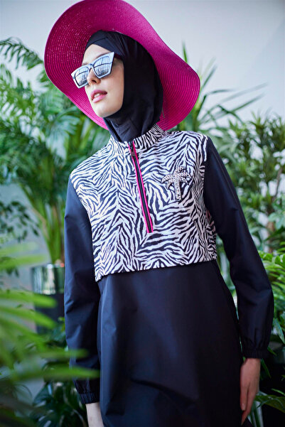 Genel Markalar ZEBRA DESENLİ TESETTÜR MAYO