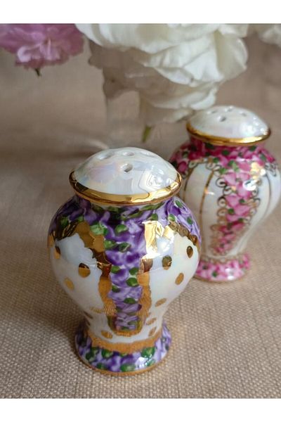 BY.RAYKA PORSELEN El Dekor Arni Porcelain 2-Piece Salt Shaker Set