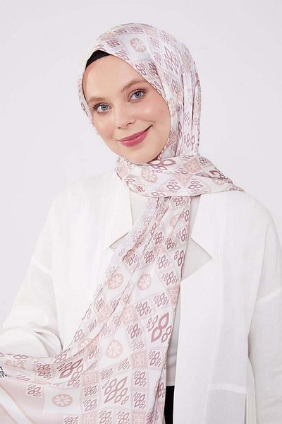 FİVESCARF Salmon Drop Pattern Brand Shawl