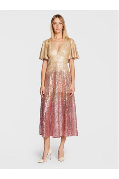 Ted Baker Rochie de cocktail pentru femei 261790 aurie