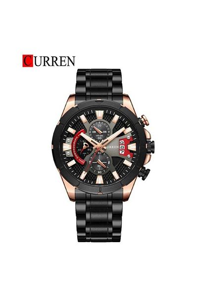 Curren 8401 Original Brand Stainless Steel Band Wrist Watch For Men