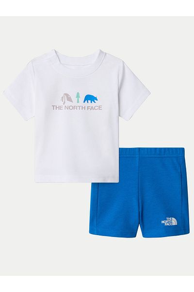 THE NORTH FACE Boy's Set T-shirt and shorts NF0A8BA3TL41 White, Blue