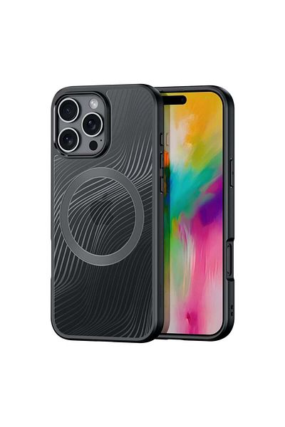 Dux Ducis Case for iPhone 16 Pro Max - Dux Ducis Aimo MagSafe Series - Black