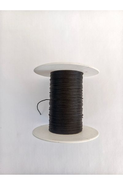Eskişehir hobi sanat 0,5 mm 20 μέτρα κορδόνι χάντρες προσευχής Μαύρο χρώμα