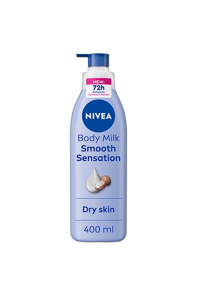 NIVEA NIVEA Body Lotion for Dry Skin, Shea Smooth, Deep Moisture Serum, 48H Moisture Care, 400ml