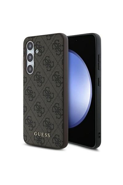 Guess Case for Samsung Galaxy S24 FE - Guess Hardcase 4G Classic (GUHCS24FEG4GFBR) - Brown