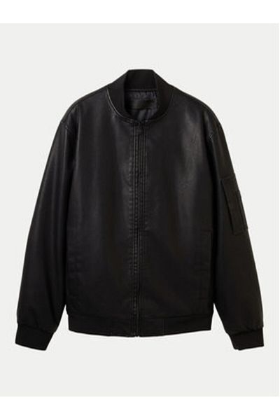 Tom Tailor Denim tom tailor denim Men's Faux Leather Jacket 1041780 Black