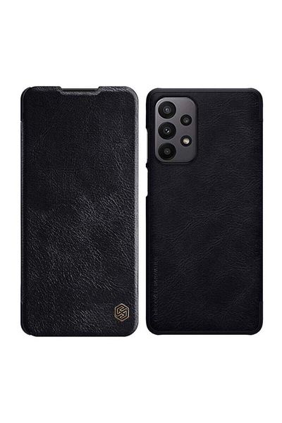 Nillkin Case for iPhone 16 Pro - Nillkin Qin Prop Plain Leather Case - Black