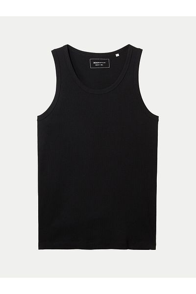Tom Tailor Denim Mens Tank top 1042035 Black