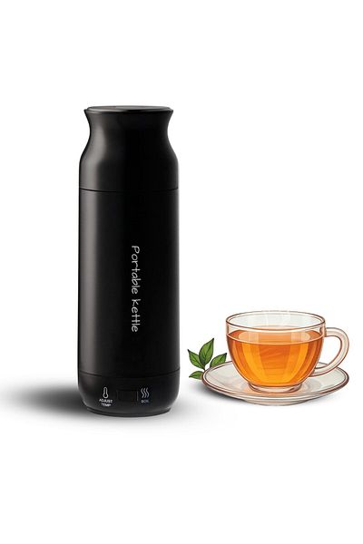 Mimelon Portable Electric Kettle Travel Hot Water for Tea, Temperature Control, 500ML Boil Dry Protection