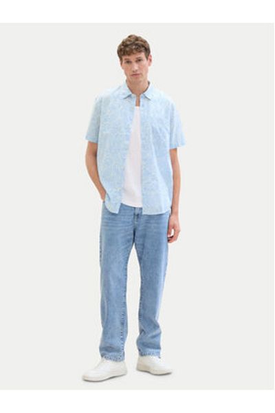Tom Tailor Denim Cămașă bărbătească 1040161 Albastru deschis