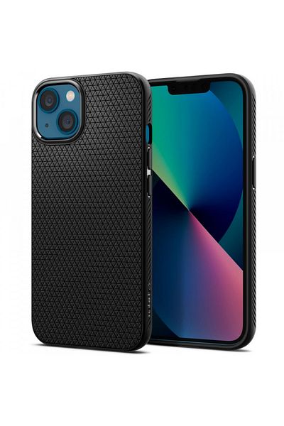 Spigen IPhone 13 Case - Spigen Liquid Air - Matte Black
