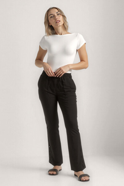 Vitrin Штани з застібками на штанинах з кринолінової тканини