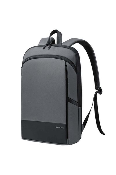 BANGE Laptop Super Slim Backpack For 15.6" Laptop, Expandable And Soft Back, Anti-theft Pocket