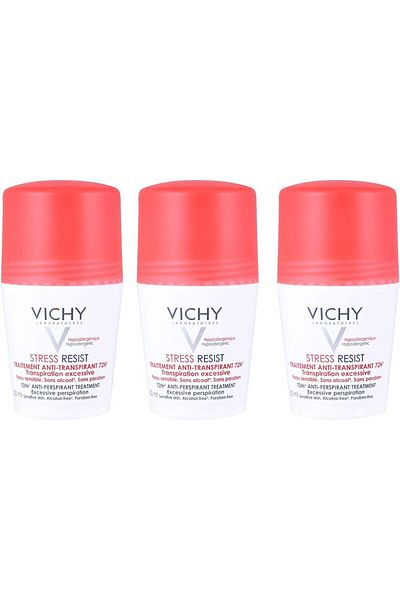 Vichy 72H Unisex Stress Resist Anti-Transpirant (50ml)- Set of 3