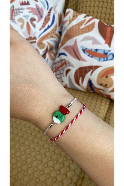 BAE ATOLYE Colorful Glass Murano Fish White Elevator Rope Bracelet