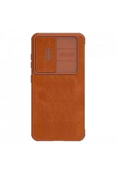 Nillkin Case for Samsung Galaxy S23 Plus - Nillkin QIN Leather Pro Case - Brown