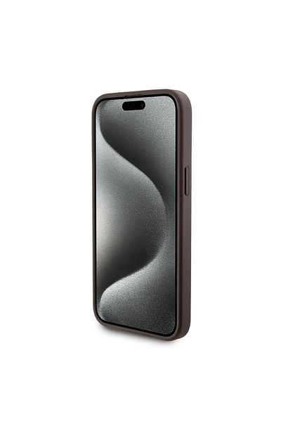 Guess Case for iPhone 15 Pro Max - Guess Hardcase Powerbank MagSafe (GUBPM5P15X4GEMGW) - Brown