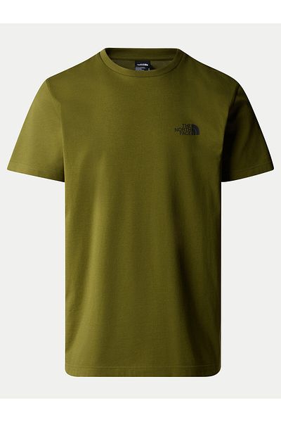 THE NORTH FACE Men's T-Shirt green THE NORTH FACE-NF0A87NGPIB1 S/S SIMPLE DOME TEE FOREST OLIVE
